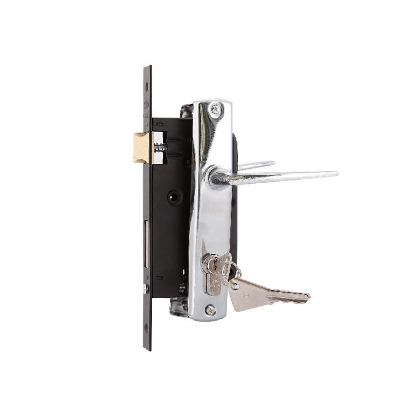 108 Black powder coating lockbody with handle cylinder key lock