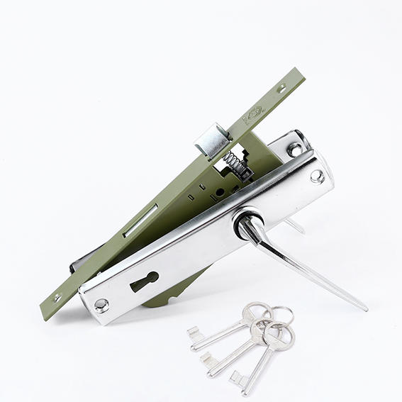 78 Green Coating Lockbody With Handle Cylinder Key Lock