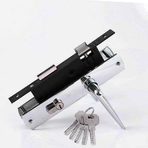 103 Black Coating Lockbody With Handle Cylinder Key Lock