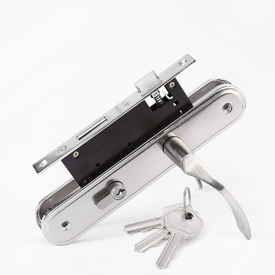 725-1 Sliver Rounded Shell With Handle Cylinder Key Lock